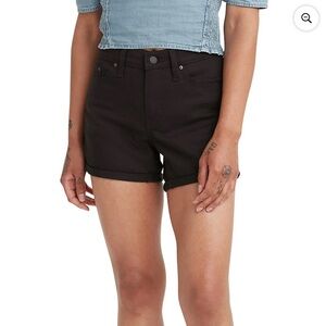 Levi Mid Length Black Shorts Women’s Size 25